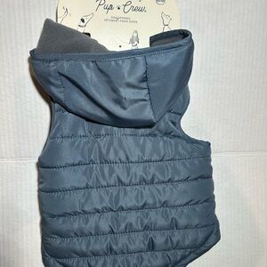 Pup Crew dog puffer jacket coat Quilted Dog in Blue